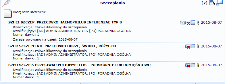 Filtrowanie listy wizyt Dotychczas filtrowanie wizyt przy użyciu poniższych przycisków oznaczały wizyty innych lekarzy/poradni/podmiotów na szaro, a po kliknięciu w taką wizytę widzieliśmy informację