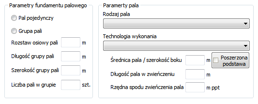 Wstaw pomiędzy warstwami wstawia dodatkową warstwę pomiędzy istniejącymi przycisk nie służy do tworzenia kolejnych warstw Świeży nasyp gruntowy (grunt nienośny) w przypadku występowania świeżego