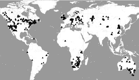 Temperatury z odwiertów Temperatury odzyskane z pionowych profili w odwiertach z całego świata (powyżej) zgadzają się z zapisami meteorologicznymi ostatnich 150 lat ale wskazują