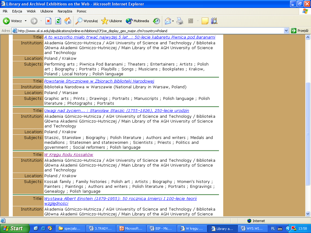 ibrary and rchival