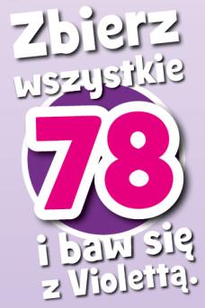 VIOLETTA PRODUKTY Karty Do Wirtualnej Zabawy umożliwiają: Śpiewanie oryginalnych piosenek Violetty.