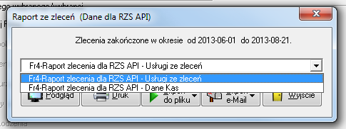 4. Określ parametry uwzględniające stworzenie raportu (np. producenta, dla którego chcesz utworzyć zestawienie) i kliknij klawisz OK 5.