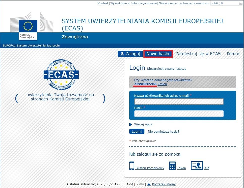 3. Po upewnieniu się, że użytkownik znajduje