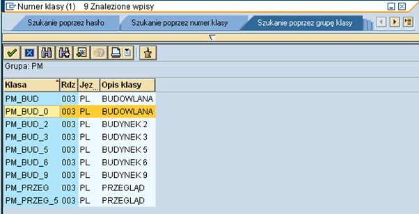 4. Wybieramy klasę. 5.