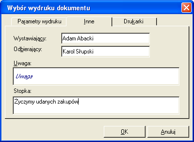 SYMFONIA Handel Premium Strona 5 z 7 Usunięcie słownika z menu Ustawienia nie usuwa z dodatkowych pól wybranych elementów usuniętego słownika.