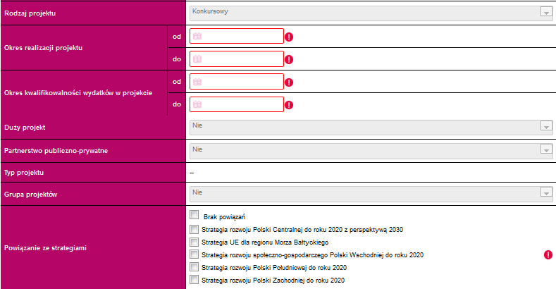 2. Informacje ogólne o projekcie