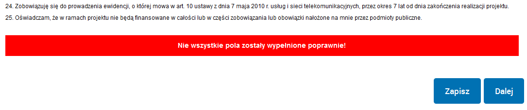 4. Przydatne wskazówki przy wypełnianiu elektronicznego formularza wniosku Pamiętaj, aby często zapisywać wprowadzone zapisy