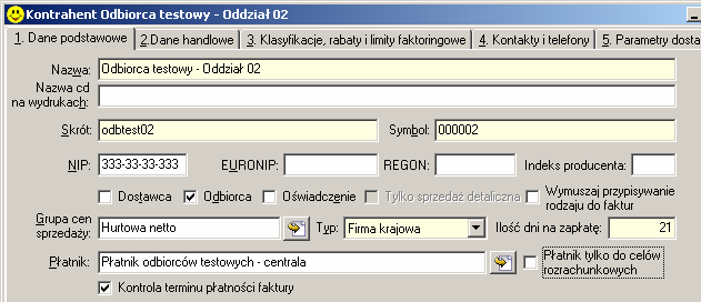 Zmiany w mechanizmie Nabywca / Płatnik.