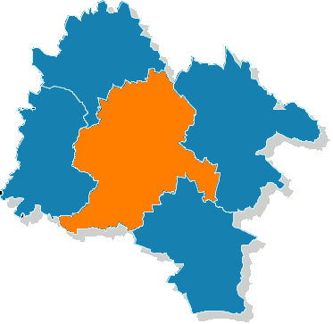 Rysunek 2 Płżenie Gminy Strzelin na tle pwiatu Strzelińskieg Źródł: pracwanie własne na pdstawie www.wybry2006.pkw.gv.