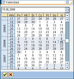 data dost w którym podaje się datę faktury. 15.