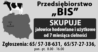 Tel. 62 590 30 92 adowacz do balotów, wysokoœæ podnoszenia 4 m, wid³y samopoziomuj¹ce siê. Tel. 601 704 843 Sprzedam opony rolnicze u ywane. Tel. 508 971 347 Sprzedam perliki. Tel. 790 622 019 Siewnik i Wialnia do zbo a, wa³ g³adki, silnik elektryczny 7,5 KW.