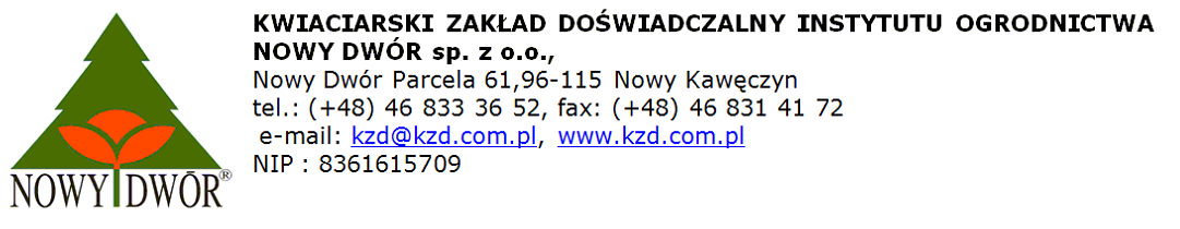 Oferta wiosna 2015 drzewa nazwa wysokość pojemnik ACER CAMPESTRE 10/12;200-22 C 40 12/14;200-22 C 40 6/8;180-200 8/10;200-225 C 40 ACER NEGUNDO 16/18;250-27 B+S ACER PLATANOIDES 10/12;225-25 B+S