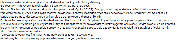 2. Opis projektowanych rozwiązań. 2.1. Wyjściowe parametry obliczeniowe: Powietrze zewnętrzne: - max. temperatura w okresie letnim tz = 30ºC, - min.