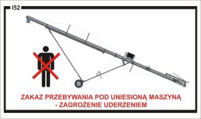 Przenośnik ślimakowy T447 * Instrukcja obsługi Mozliwość wciągniecia ciała Obudowa ślimaka - naklejka O1 UWAGA!
