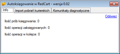 Wybór statusów zamówień do księgowania Uwaga: należy wybrać przynajmniej jeden status do księgowania.