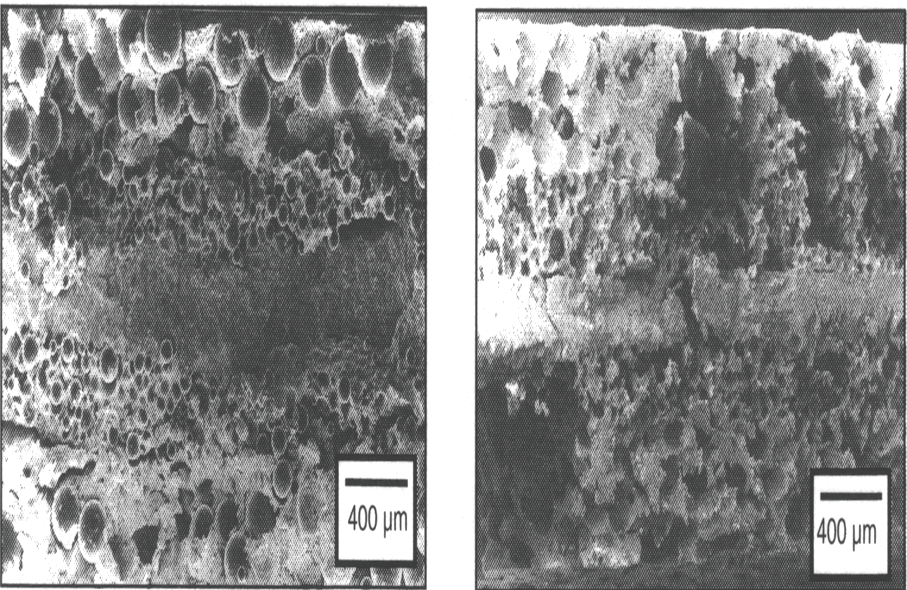 MATERIAŁY GRADIENTOWE GRADIENT WIELKOŚCI PORÓW Struktura