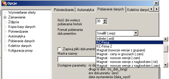 Unikalne funkcje aplikacji desktop (offline) Praca z kolektorami danych (wysyłka zamówień z kolektora lub oferty na kolektor), praca z najpopularniejszymi urządzeniami na rynku, możliwość stworzenia