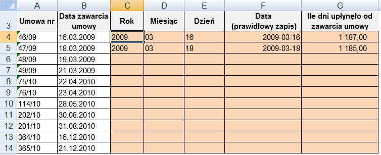 S t r o n a 2 wartość z biorących udział w obliczeniach jest wpisana niepoprawnie, możemy otrzymać nieprawidłowy wynik.