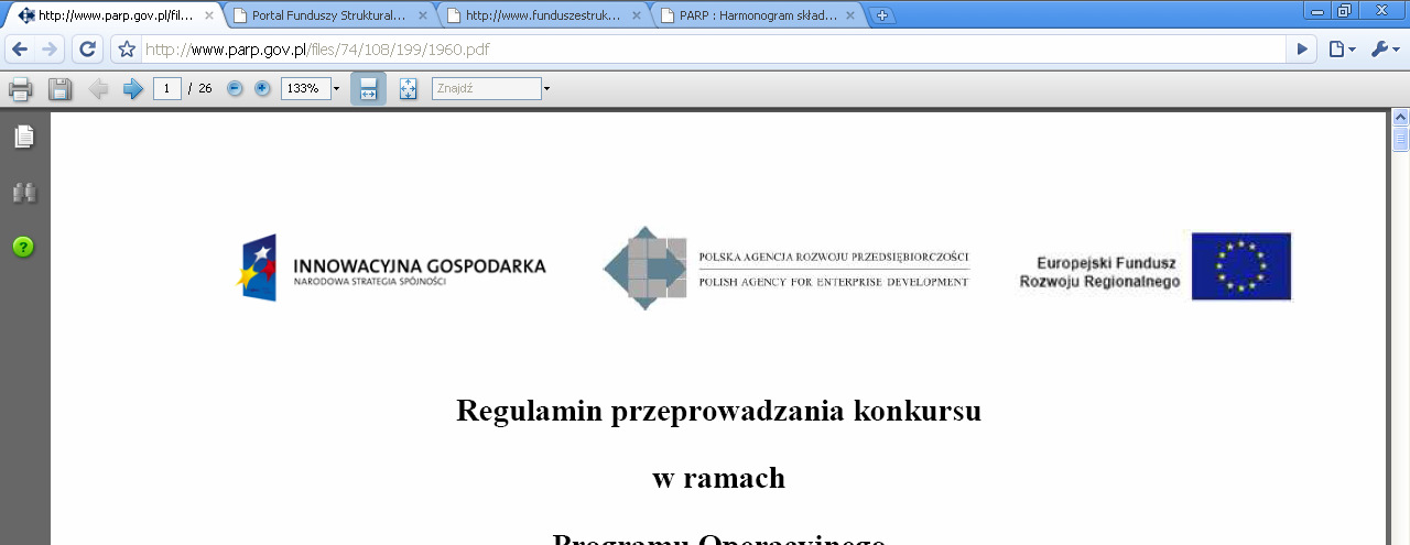 http://www.funduszestrukturalne.gov.pl/nss/programy/krajowe/poig/dokumenty/pomoc+p ubliczna/ Dokumentacja konkursowa Dla Działania PO IG 3.1.