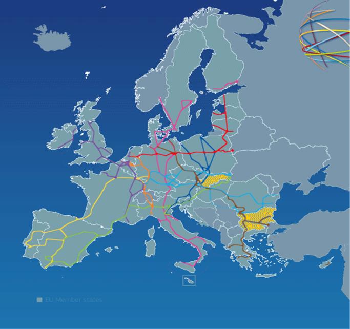 na kolej Do 2030 roku trzykrotny wzrost istniejącej sieci szybkich kolei w UE Łączne nakłady inwestycyjne ze środków UE na (CEF) w latach 2014 2020 na kwotę 21,7 mld EUR.