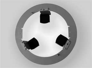 INSTALLATION DESCRIPTION 5. Fasten the screw at the tip of the Fixing Plate to attach the Camera to the Hard Ceiling Mount.