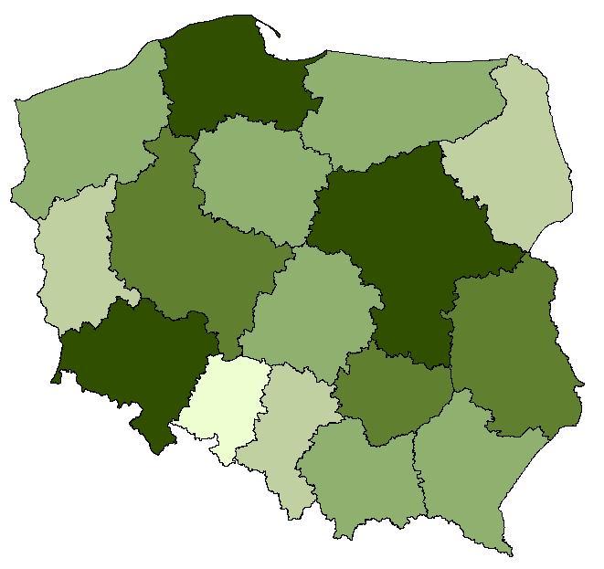 Proporcja wydatków na leczenie jednodniowe do wydatków na leczenie szpitalne [%] Dostępny przekrój Wskaźnik dotyczy szpitali i struktury wydatków NFZ na świadczenie usług zdrowotnych w szpitalach w