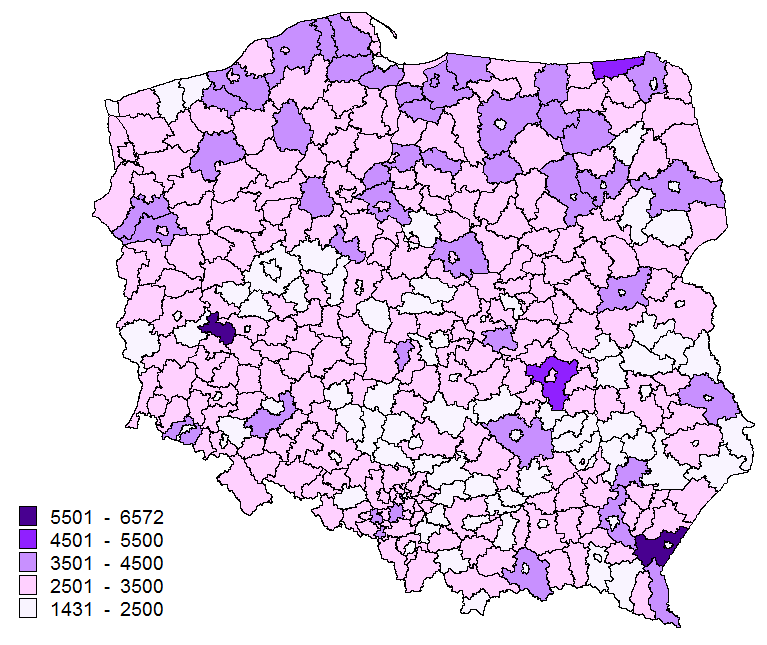Liczba mieszkańców przypadająca na 1 aptekę/punkt apteczny [osoba] Wskaźnik dotyczy podmiotów prowadzących apteki mających umowy z NFZ na realizację recept według miejsca lokalizacji apteki.