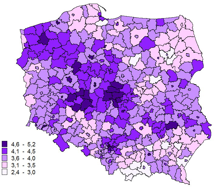 Liczba zrealizowanych recept na 1 mieszkańca [sztuka] Wskaźnik dotyczy średniej liczby recept zrealizowanych w ciągu roku w aptekach/punktach aptecznych mających umowy z NFZ na realizację recept