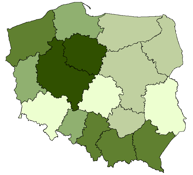 Proporcja wydatków na leczenie poza szpitalne do wydatków na leczenie szpitalne [%] Dostępny przekrój Wskaźnik dotyczy wydatków NFZ na świadczenie usług zdrowotnych w zakresie ambulatoryjnej