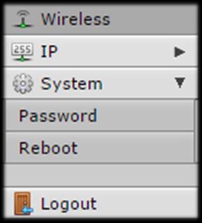 2.) 2) Z menu po prawej stronie wybierz: System/Password 3) Wypełnij pola