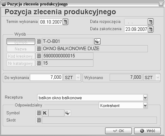 Rejestr/Rok/Numer Numer ewidencyjny dokumentu. Data Data wystawienia dokumentu.