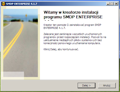 Zawartość Wymagania na serwer... 1 Instalacja... 2 Ręczny proces konfiguracji i uruchomienia serwera... 5 Przygotowanie konfiguracji urządzeń sieciowych u klienta do pracy z systemem SMDP.