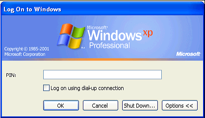 Rozdział 5: Używanie certyfikatów cyfrowych Logowanie do systemu Windows z certyfikatem Certyfikat z karty można wykorzystywać do bezpiecznego logowania do systemu Windows.
