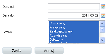 8.2.2 Przebieg 1. Zaloguj się do systemu LEM-dyfuzja innowacji wśród MSP. 3. Z menu bocznego wybierz zakładkę Panel zarządzania modułu. 4. Wybierz zakładkę Zgłoszenia.