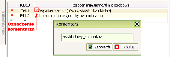 Edycja danych medycznych Aby edytować dane medyczne pacjenta, należy odszukać jego kartę w systemie - patrz Wyszukiwanie karty pacjenta Po zaznaczeniu pacjenta na liście wyszukanych należy wybrać z
