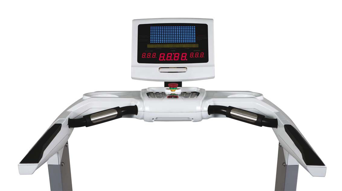 8 SCT 1400 Wysokiej jakości monitor LED wyświetla prędkość, dystans, kalorie, tętno, oraz wiele innych i to