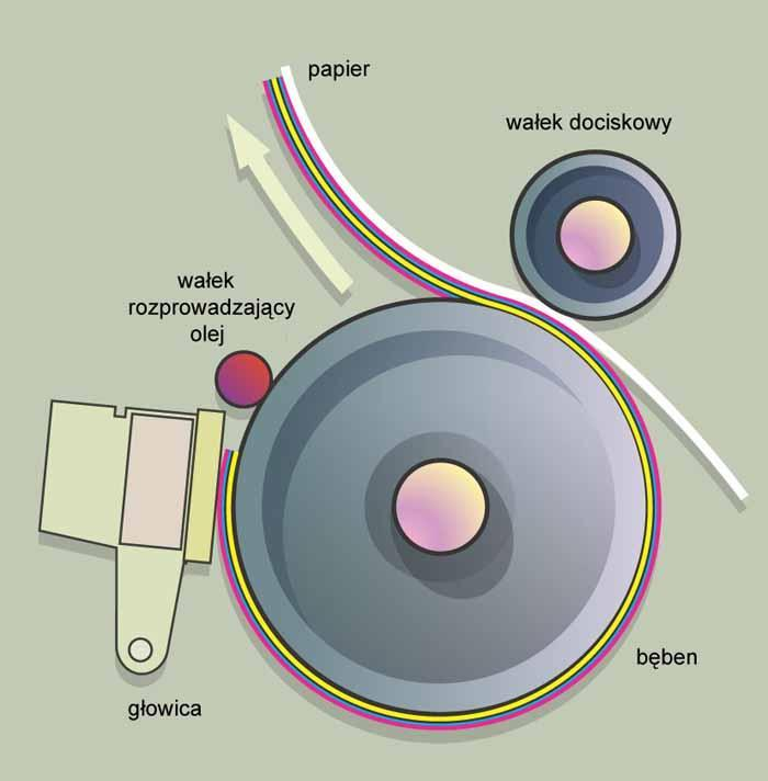 Schemat działania drukarki
