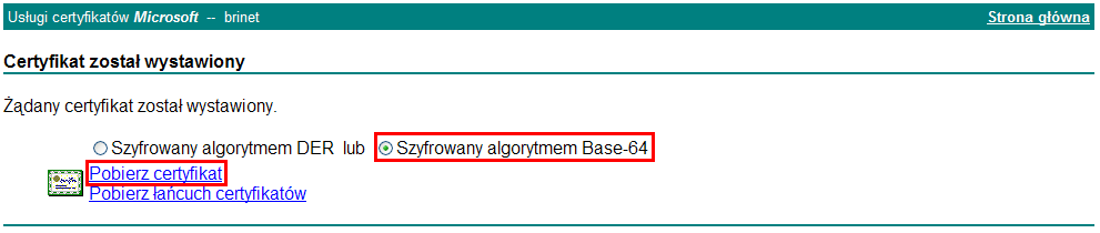 Krok 5: Wybierz zaawansowane żądanie certyfikatu. Krok 6: Wybierz drugą opcję Prześlij żądanie certyfikatu, używając Krok 7. Wklej tekst wygenerowany w kroku 3.