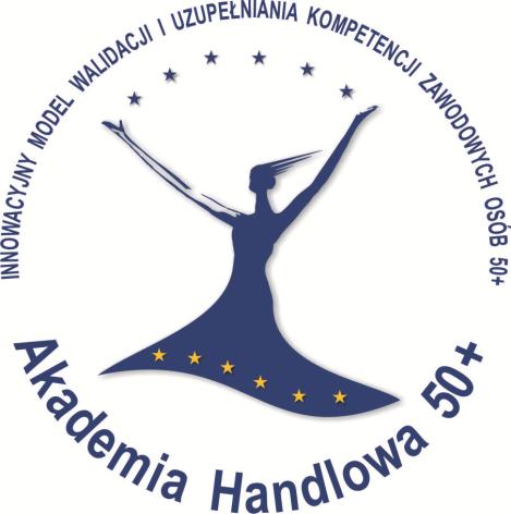 INSTRUKCJA STOSOWANIA PRODUKTU FINALNEGO PROJEKTU INNOWACYJNEGO TESTUJĄCEGO Tytuł projektu: Akademia Handlowa 50+ - innowacyjny model walidacji i uzupełniania kompetencji zawodowych osób 50+ TEMAT