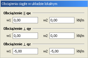 40 Modyfikowanie wprowadzonego układu 5.2 Obciążenia Rys. 5.1. Chmurki pomocy 5.2.1 Obciążenia prętów Wprowadzanie obciążeń przęsłowych na prętach jest możliwe zarówno po skończeniu jak i w trakcie rysowania konstrukcji.