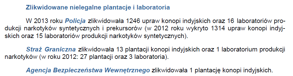 MSWiA, Raport o stanie