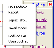 ABC wersja 6.2 Podkład CAD moŝna wyłączyć wybierając w menu PokaŜ opcję Podkład CAD.