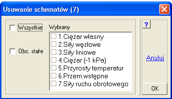 Modelowanie płyt Po wybraniu przycisku Obroty pokaŝe się plansza, na której będzie włączone przyspieszenie i będzie moŝna wpisać wartość przyspieszenia kątowego. Następnie naleŝy wybrać oś obrotu.