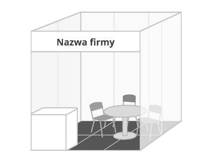 TYP E9 1980 PLN TYP E12 2688 PLN ZABUDOWA 9m 2 (3m szerokość x 3m głębokość) - punkty świetlne 2 szt.