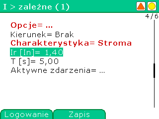 Edycja parametru typu MONOLISTA polega na wybraniu jednego elementu z listy W nagłówku okna podana jest nazwa edytowanego parametru.