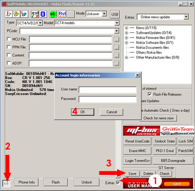 Instalacja, użytkowanie, unlock Pobierz i zainstaluj oprogramowanie MT box Nokia Podłącz MT box Nokia przez USB Uruchom oprogramowanie MT box Przejdź do zakładki "Flash" i używając "Automatic action"