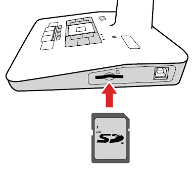 9 Karta SD 1. Umieść kartę SD w slocie (znajdującym się w panelu bocznym) 2.