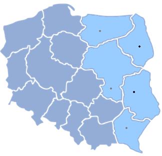 Geografia działalności Spółki Geografia działalności Olsztyn Radom Białystok Lublin Działalność sprzedażowa i inwestycyjna na obszarze pięciu województw: lubelskie, mazowieckie, podkarpackie,