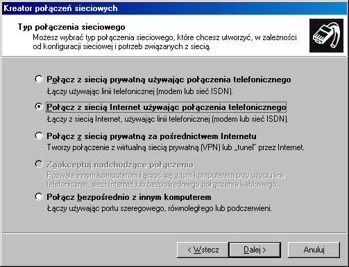 Przygotowanie połączenia telefonicznego 3 Przygotowanie połączenia telefonicznego Połączenie telefoniczne będzie wykorzystywane każdorazowo do ustanowienia połączenia z Internetem poprzez modem ED77.