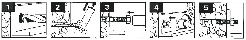 Strona 15 Europejskiej Aprobaty Technicznej Tabela 10: Metoda wymiarowania A wg CEN/TS 1992-4: 2009, nośności charakterystyczne przy obciążeniu ścinającym Typ kotwy/rozmiar M6 3) M8 M10 M12 M16 M20